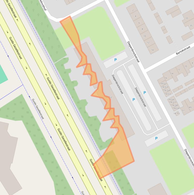 Kaart van postcodegebied 4536GK.