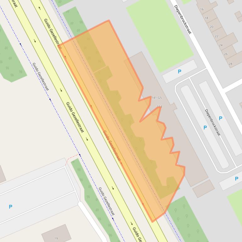 Kaart van postcodegebied 4536GR.