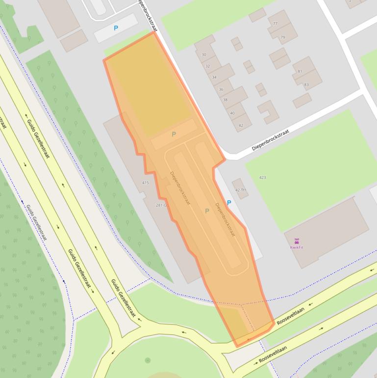 Kaart van postcodegebied 4536GS.