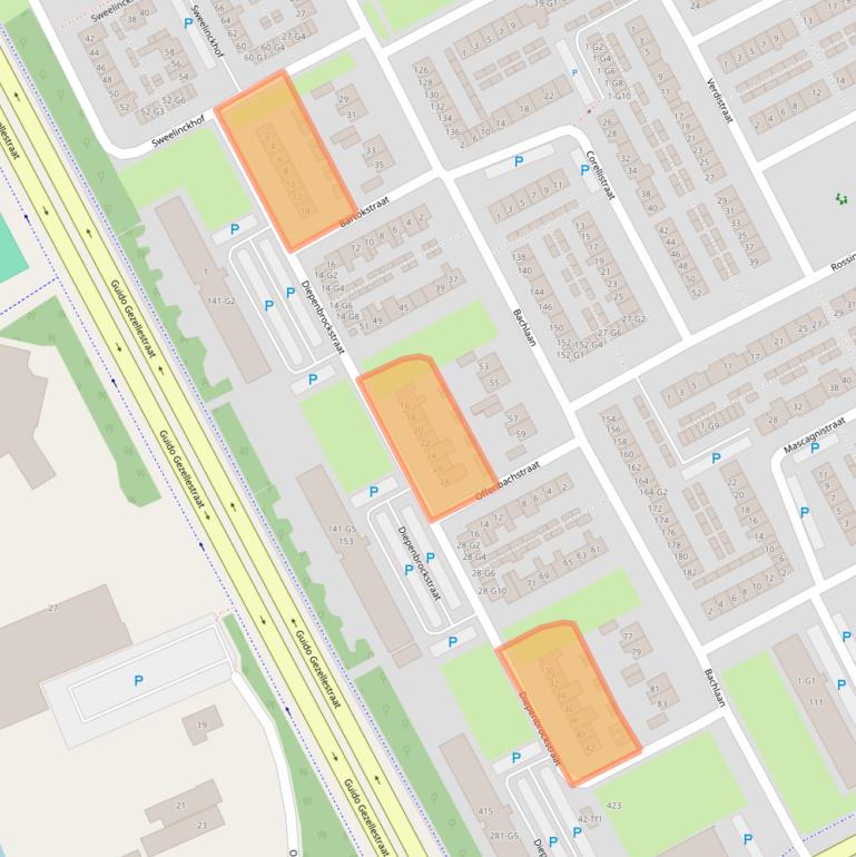 Kaart van postcodegebied 4536GX.
