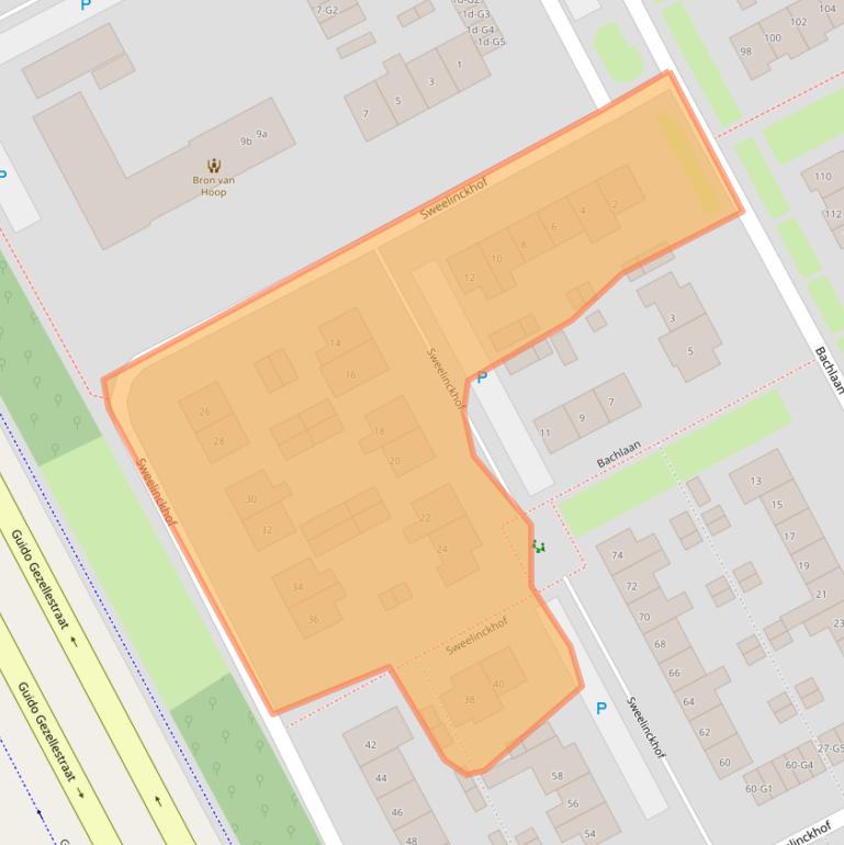 Kaart van postcodegebied 4536HB.