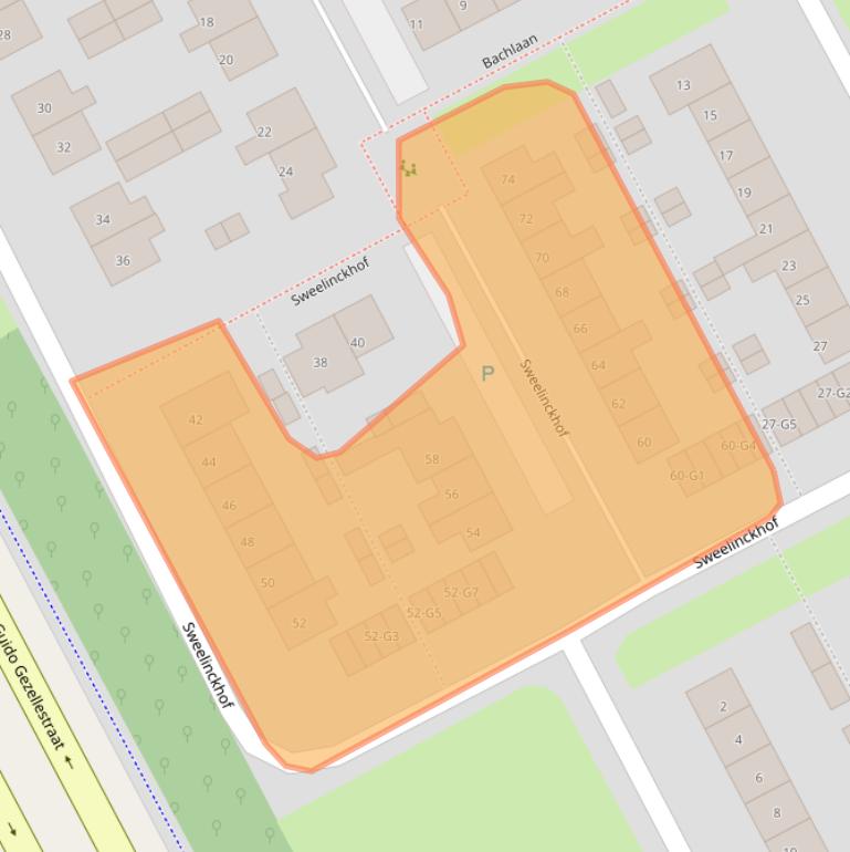 Kaart van postcodegebied 4536HC.