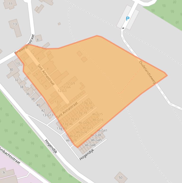 Kaart van postcodegebied 4536HH.