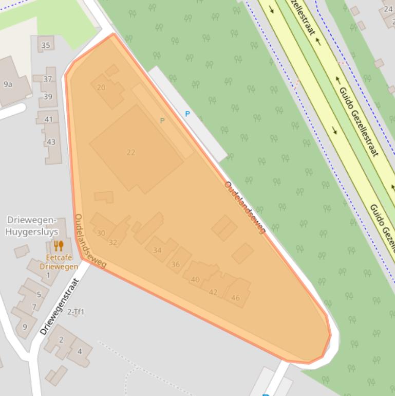 Kaart van postcodegebied 4536HL.