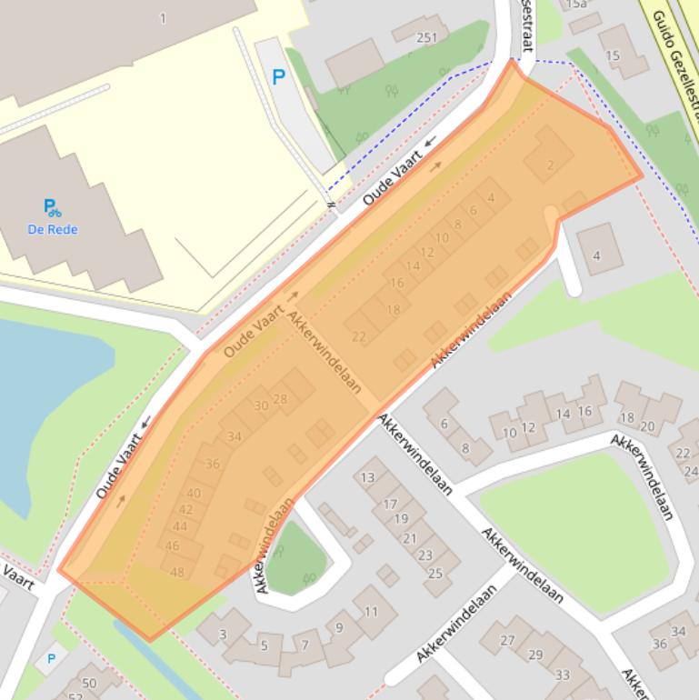 Kaart van postcodegebied 4537CA.