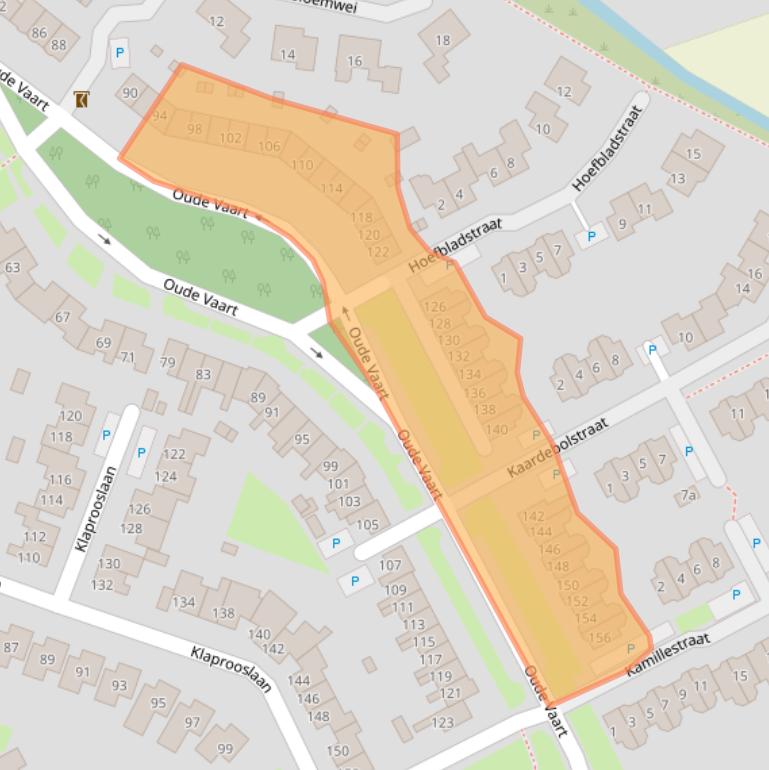 Kaart van postcodegebied 4537CC.