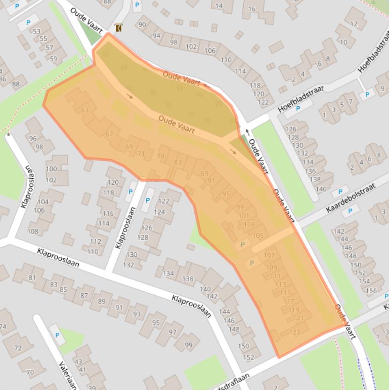 Kaart van postcodegebied 4537CE.