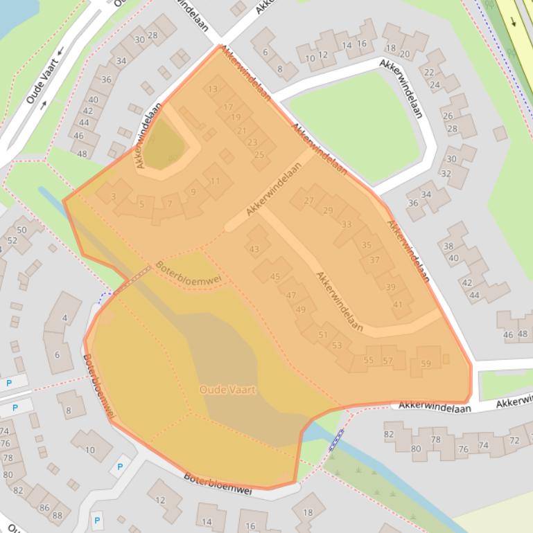 Kaart van postcodegebied 4537CH.