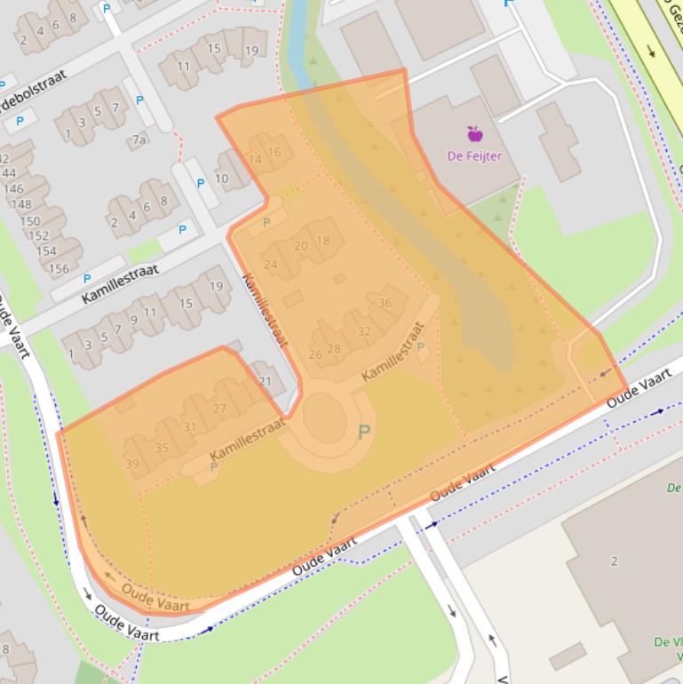 Kaart van postcodegebied 4537CM.