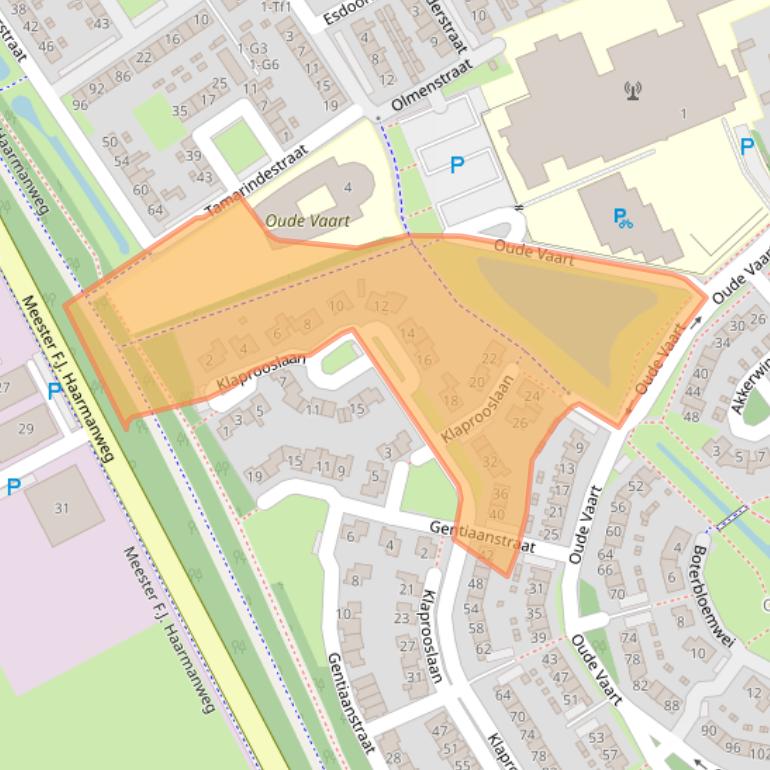 Kaart van postcodegebied 4537CR.