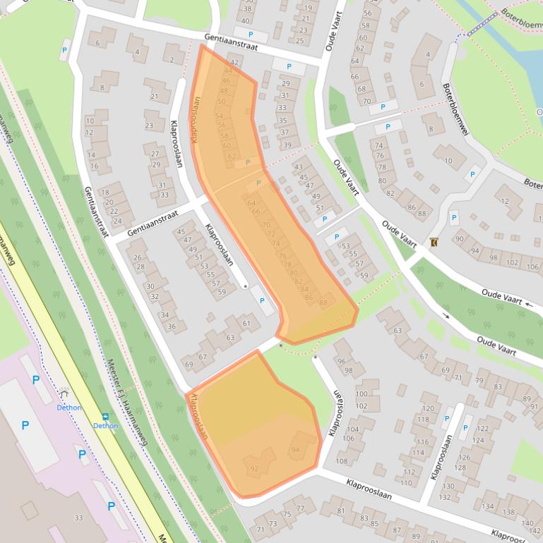 Kaart van postcodegebied 4537CS.