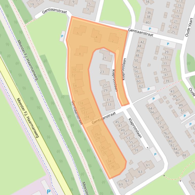 Kaart van postcodegebied 4537DA.