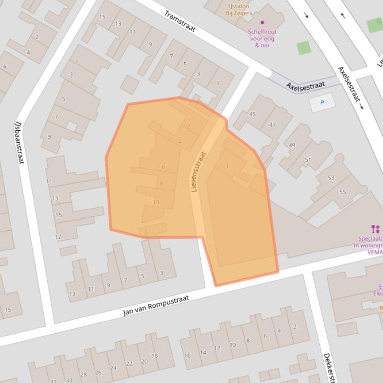 Kaart van postcodegebied 4537PG.