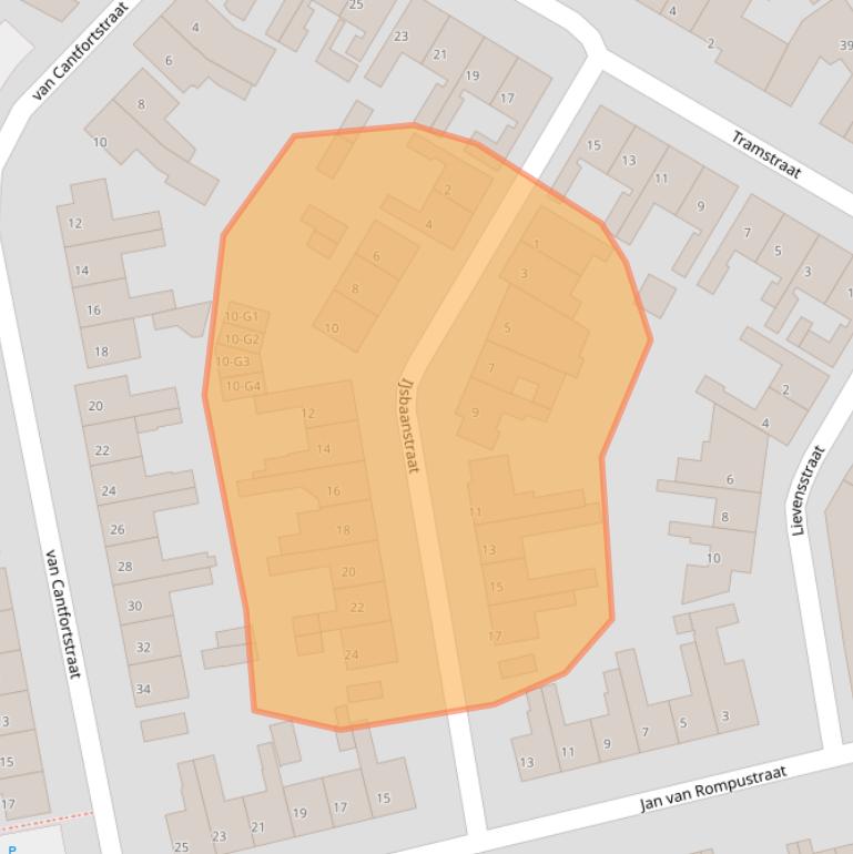 Kaart van postcodegebied 4537PH.