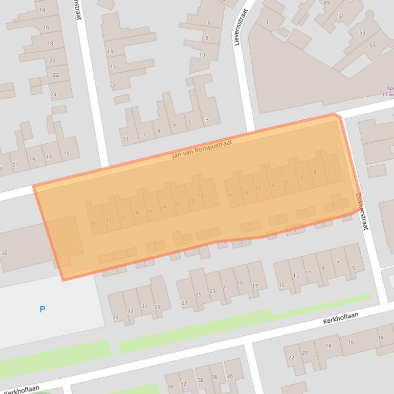 Kaart van postcodegebied 4537PK.
