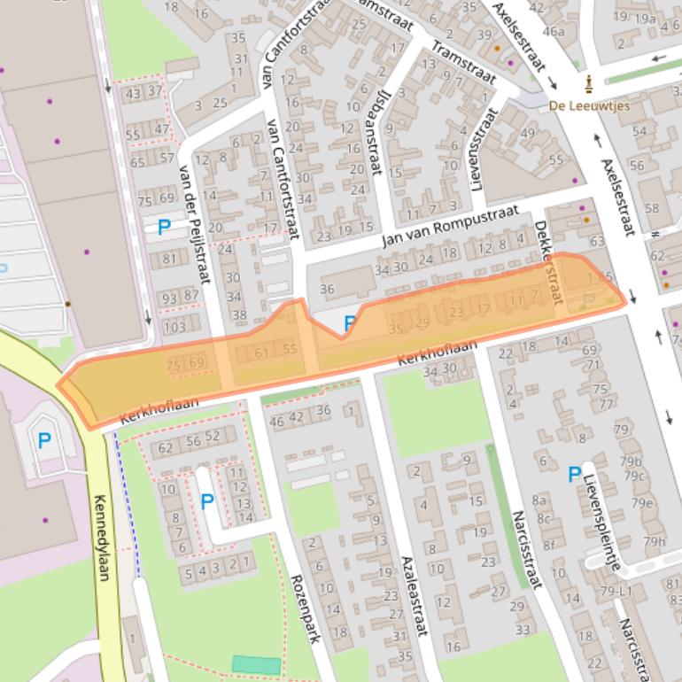 Kaart van postcodegebied 4537PM.