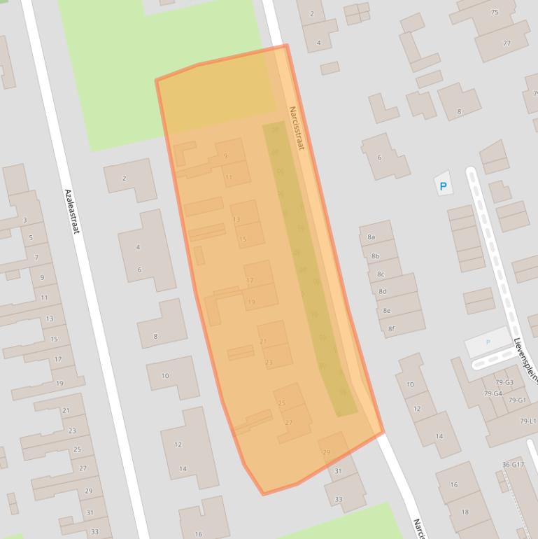 Kaart van postcodegebied 4537PP.