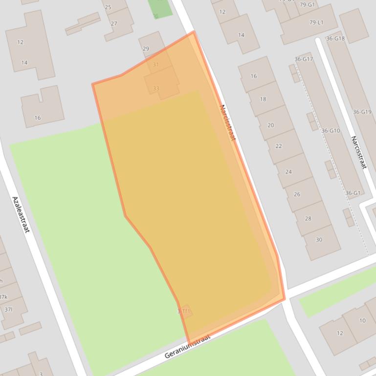 Kaart van postcodegebied 4537PR.