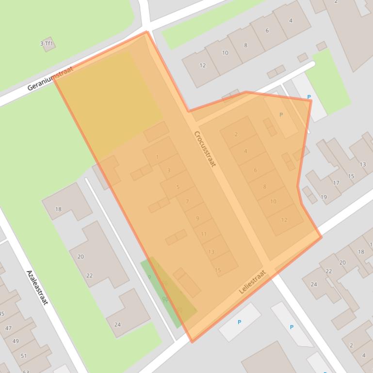 Kaart van postcodegebied 4537RG.