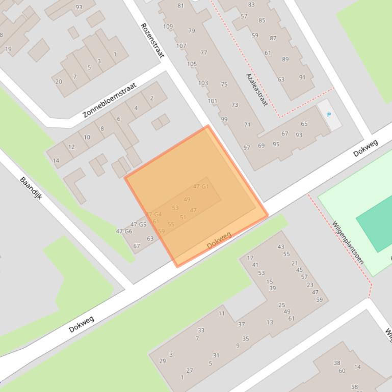 Kaart van postcodegebied 4537RR.