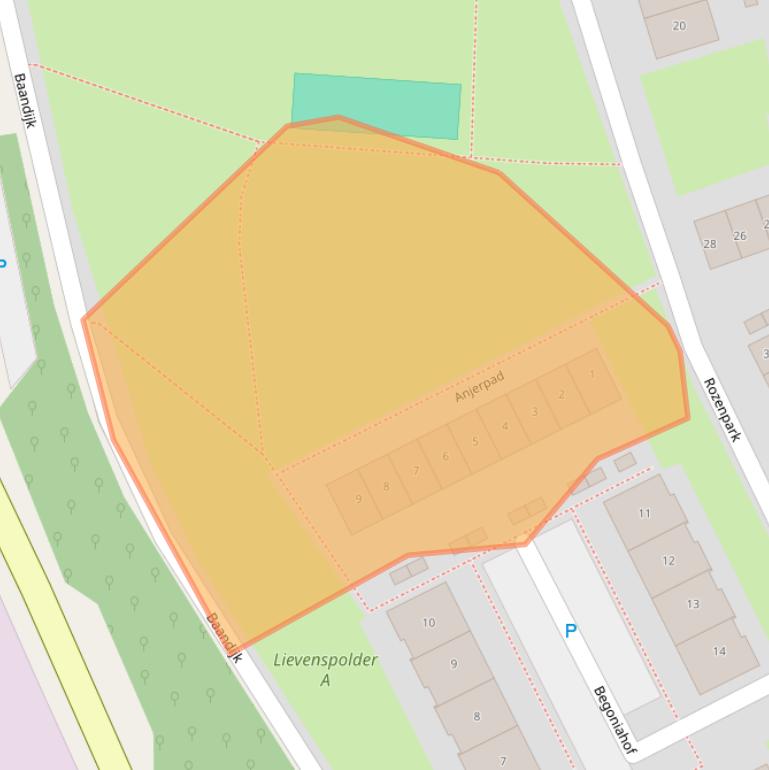 Kaart van postcodegebied 4537SG.