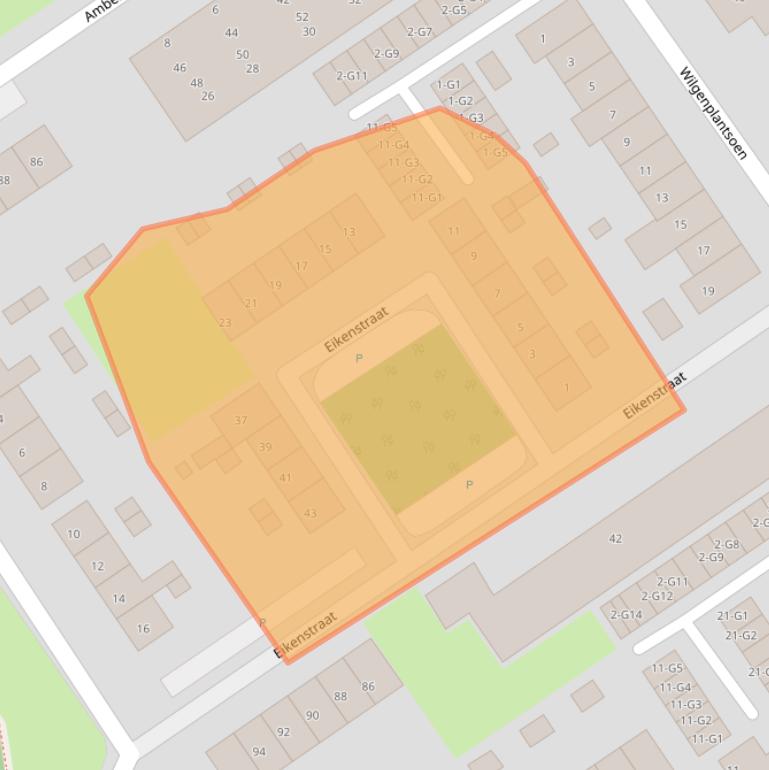 Kaart van postcodegebied 4537VD.