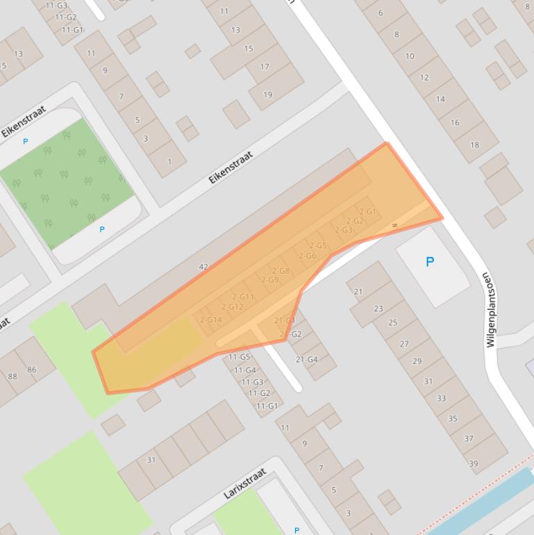 Kaart van postcodegebied 4537VG.