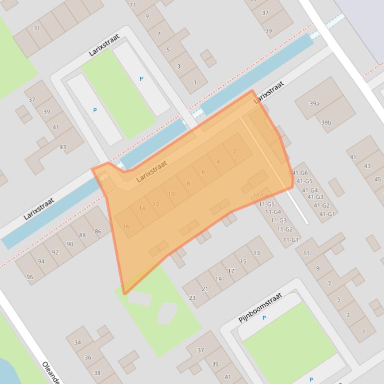 Kaart van postcodegebied 4537VK.