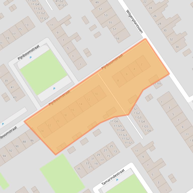 Kaart van postcodegebied 4537VP.