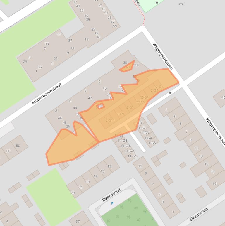 Kaart van postcodegebied 4537XB.