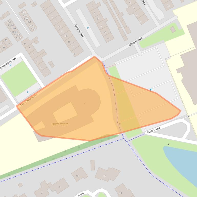 Kaart van postcodegebied 4537XH.