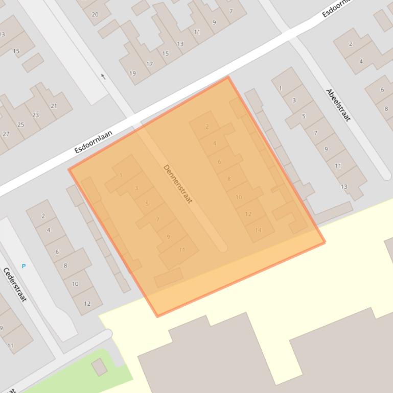 Kaart van postcodegebied 4537XN.