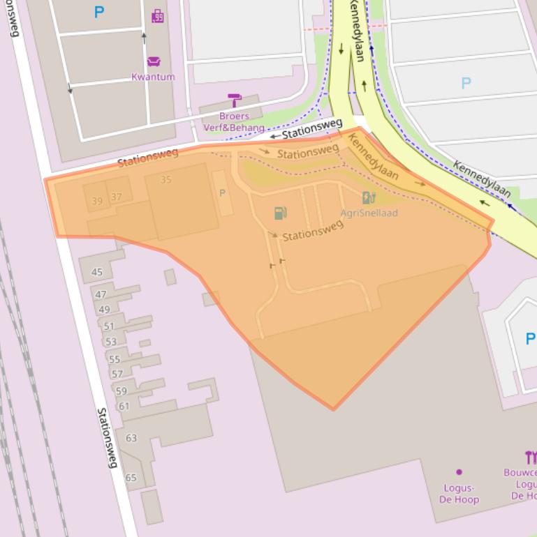 Kaart van postcodegebied 4538AB.