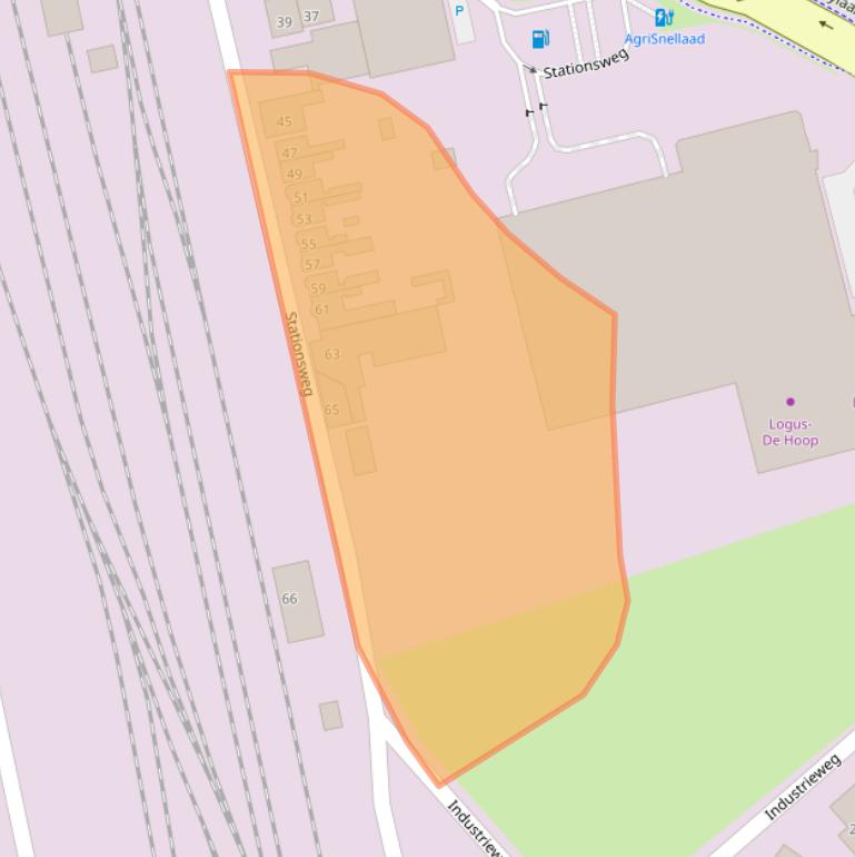 Kaart van postcodegebied 4538AC.