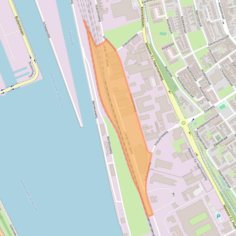 Kaart van postcodegebied 4538AG.