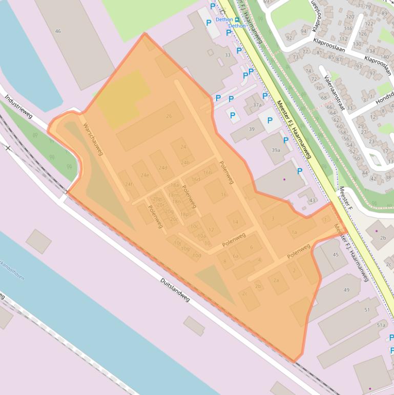 Kaart van postcodegebied 4538AP.