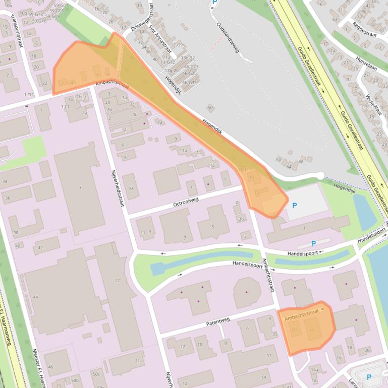 Kaart van postcodegebied 4538AW.