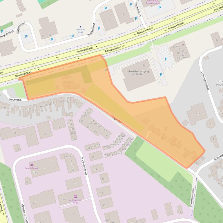 Kaart van postcodegebied 4538BC.