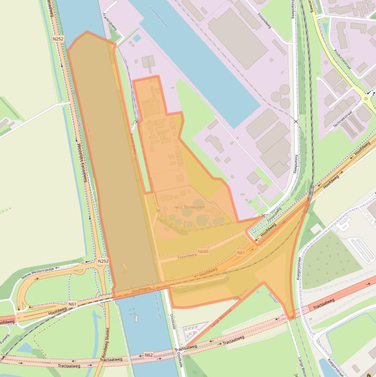 Kaart van postcodegebied 4538BJ.