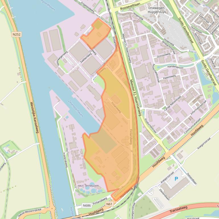 Kaart van postcodegebied 4538BL.