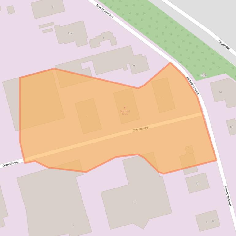 Kaart van postcodegebied 4538BP.