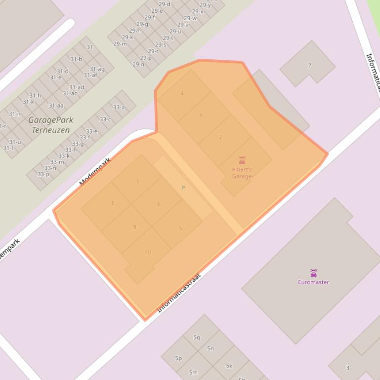 Kaart van postcodegebied 4538BS.