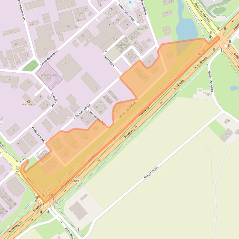 Kaart van postcodegebied 4538BV.