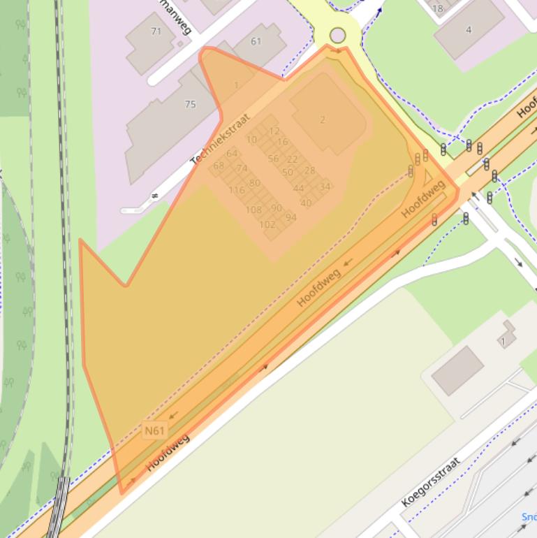 Kaart van postcodegebied 4538BW.