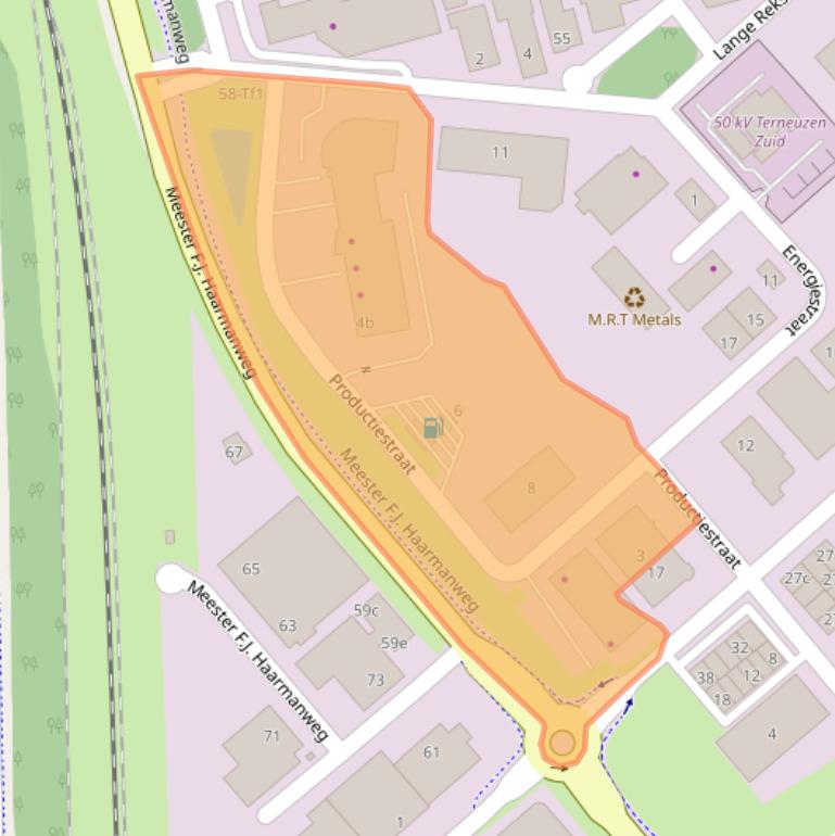 Kaart van postcodegebied 4538BX.