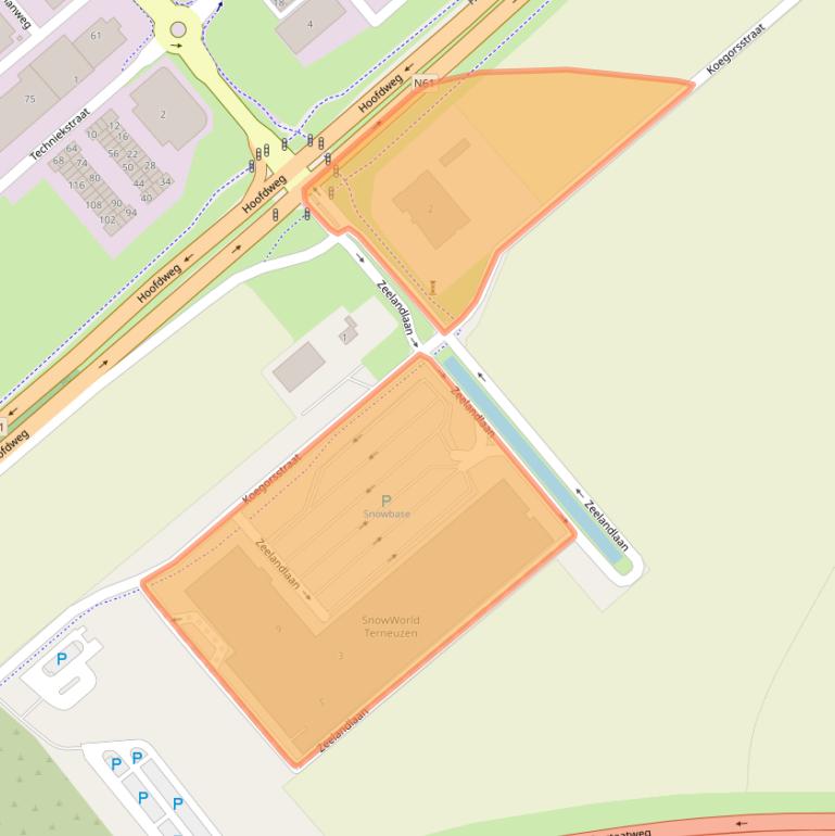 Kaart van postcodegebied 4538CA.