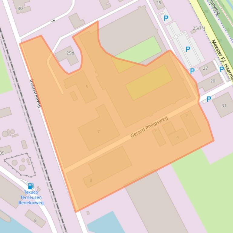 Kaart van postcodegebied 4538DA.