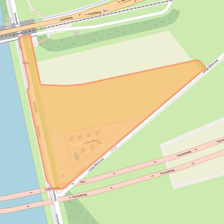 Kaart van postcodegebied 4538PE.