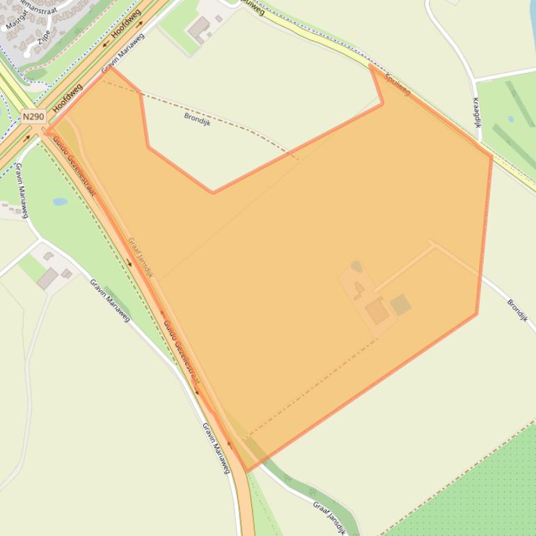 Kaart van postcodegebied 4538PM.