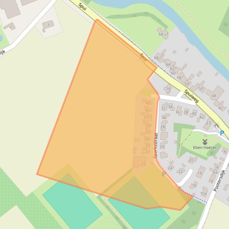 Kaart van postcodegebied 4539PC.